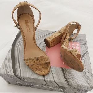 Schutz Enida Cork Heels